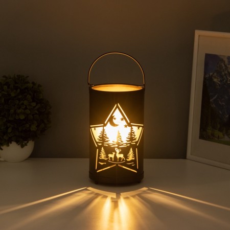 Light "Night Forest" Led 3haa Black 12x12x20.5cm-2
