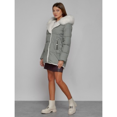 Winter jacket, size 48, light green color-1
