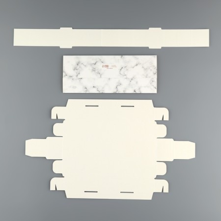 Box for sweets, confectionery packaging, 5 cells, “marble”, 5 x 21 x 3.3 cm-7