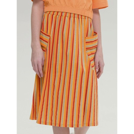 Skirt for girls, height 116 cm, orange color