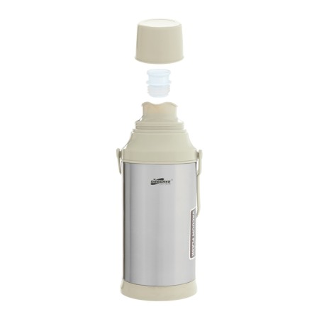 Thermos 3.2 l, with a glass flask, retains heat 12 hours, with a mug, gray-1