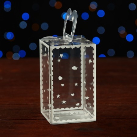 Folding box from PVC 6 x 6 x 10 cm "Heart"-5