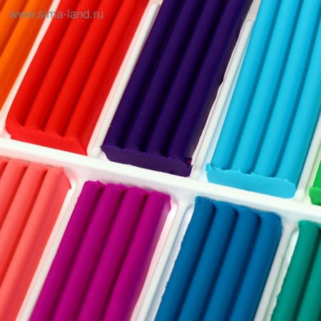 Plasticine 16 colors 240 g Zoo-2