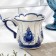 Sun mug, small, gzhel, porcelain, 9x7.5 cm