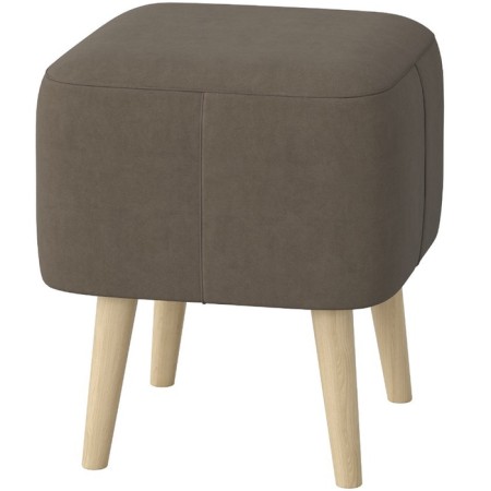 Mono Mini banquet, 420 × 420 × 460 mm, velor, nut color-3