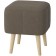 Mono Mini banquet, 420 × 420 × 460 mm, velor, nut color