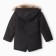 Winter jacket for boys, black color, height 122 cm