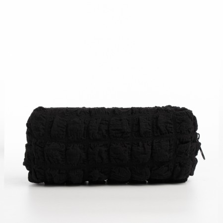 Cosmetic bag with lightning, black color-1