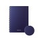 A notebook of 80 sheets in a cage on a spiral Erichkrause Total Blue, a plastic cover, an offset block, whiteness 100%, blue