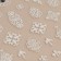Nail stickers "Arabesque", voluminous, white color