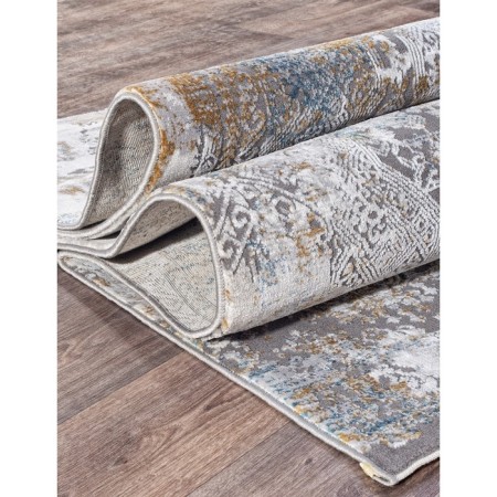 Rectangular carpet Karmen Hali Quantum, size 195x290 cm, color Grey/Grey-1