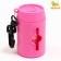 Container for cleaning packets for dogs 7 x 4 cm, pink