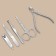 Manicure set, 5 items, in case, black color