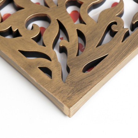 Photo frame plastic 25x20 cm "Love forever" aged gold 30.5x31 cm-1