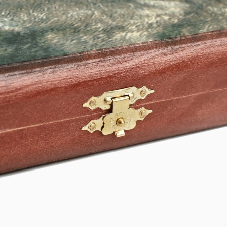 Backgammon "lion", wooden board 60 x 60 cm, with a field for playing checkers-5