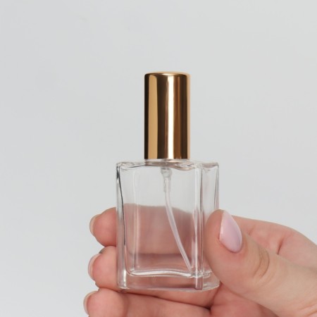 Perfume bottle, with a spray, 15 ml, golden color-13