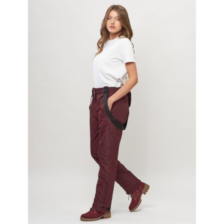 Semi -combinezone ski female, burgundy color, size 56-7