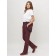 Semi -combinezone ski female, burgundy color, size 56