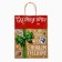 Package with the valve "New Year's Post", craft, glitter, 19.5 x 10 x 25 cm, New Year