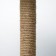 Clawing "shelf" with a stand, 30 x 30 x 40 cm, jute, gray with paws