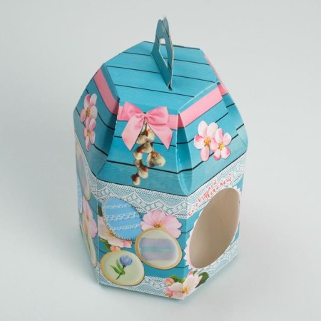 Confectionery box, packaging "Bright Easter", 16.5 x 14.5 x 21 cm-3