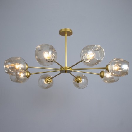 Murano chandelier 8he27 60W gold 90x90x35cm Bayerlux-1