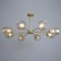 Murano chandelier 8he27 60W gold 90x90x35cm Bayerlux