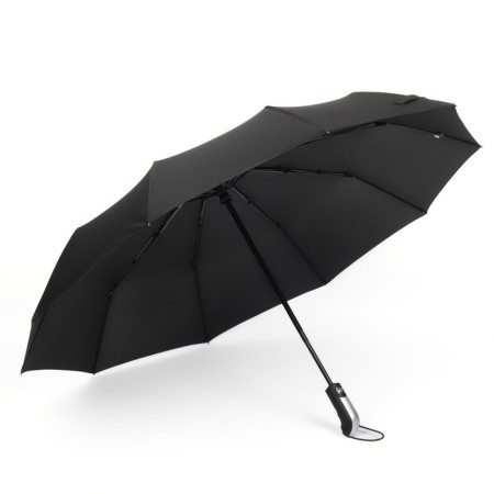 Automatic umbrella "monoton", 3 additions, 10 spokes, r = 50 cm, black color-2