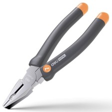 Плоскогубцы комбинированные "Home Series Gray" Deli HT2007C, софттач пластик, 180 мм