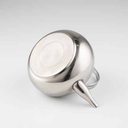 Gretel stainless steel teapot, 1.6 liters, metal sieve, chrome color-2