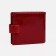 Women's wallet on the button, red color