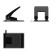 Punch to 40 sheets Erichkrause Quadro, black