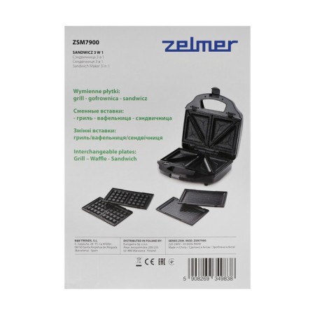 Zelmer ZSM7900 3IN1, 900 W, anti-stick coating, black-silverye-12