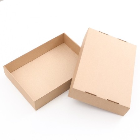 The box is folding, the lid is, brown, 35 x 25 x 7 cm-2