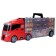 Auto -Vorot Case Givito "Service Service", with cars, with a tunnel, red color, 51.5 cm