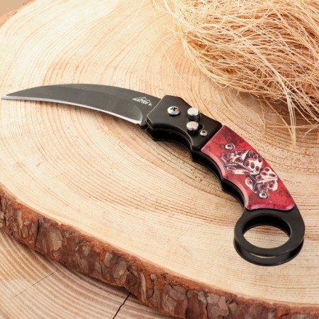 Knierambit knife "bones" 17.5cm, blade 78mm/2.5mm-1