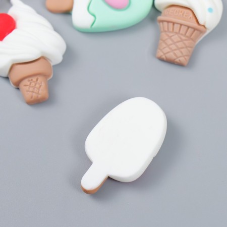Decor for creativity plastic "Ice cream" set 6 pcs 3x2 cm-2
