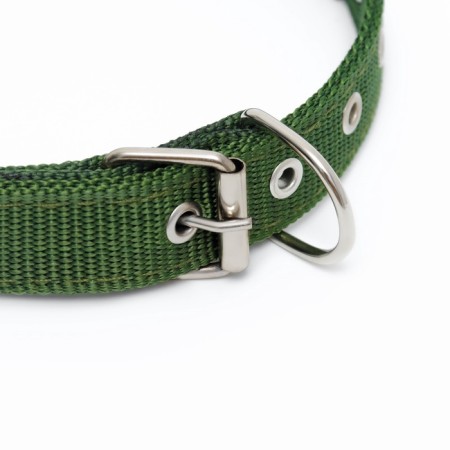 Collar "Comfort" Combined, 55 x 2.5 cm, Osh 40-50 cm, green-3
