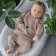 Kinderlitto Piccolino-3 kit, 2 subjects: hoodies, pants, height 68-74 cm, beige color