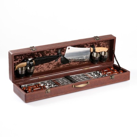 Set with shampoos Gift "Elite-M" in a box from eco-leather No. 11