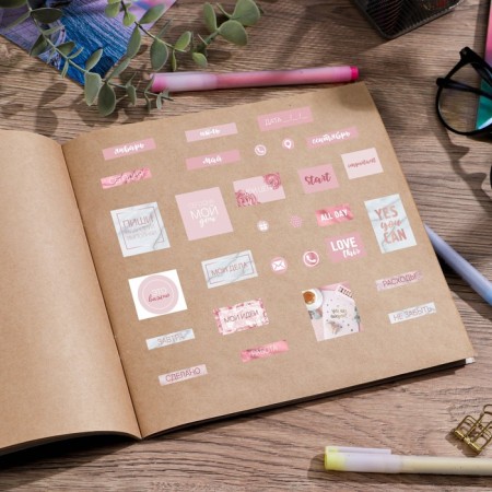 Stickerbook "For Diary", 10 sheets, 14 x 21 cm-8