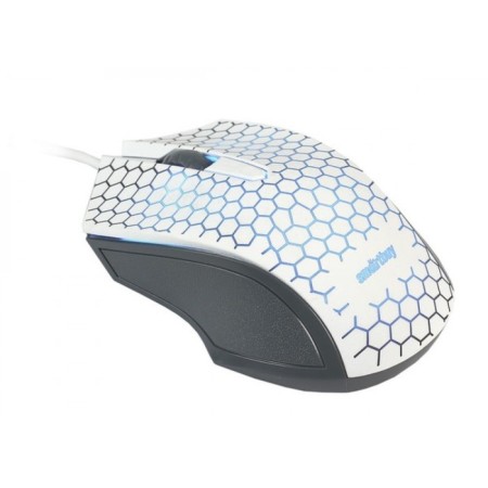 Mouse Smartbuy One 334-W, wired, optical, 1000 dpi, usb, white