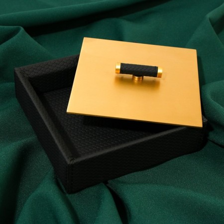 Eco -leather jewelry box, 15.3 x 15.3 cm-8