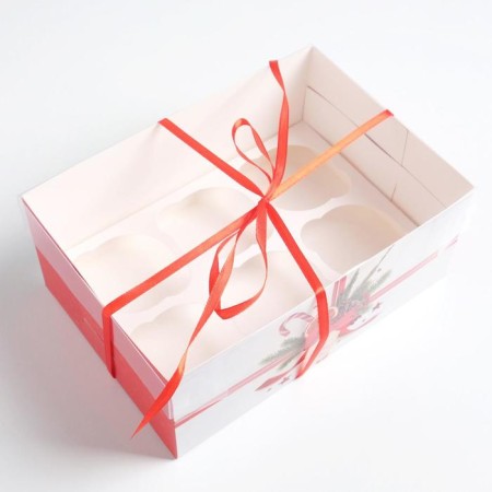 Capcake box “Happy New Year!”, 23 x 16 x 10 cm, New Year-2