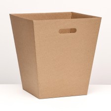 The bottom for the national box, for large bouquets, trapezoid, brown, 27 x 38 x 42 cm