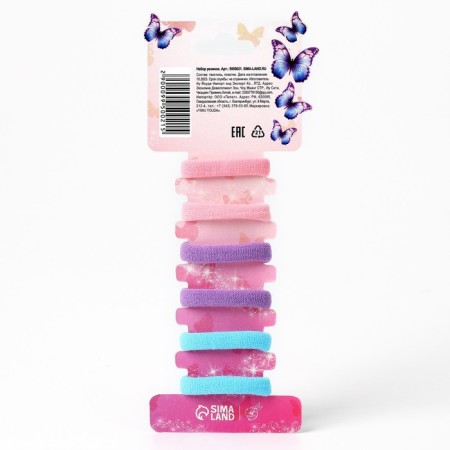 Hair elastic bands "cat" 6 pcs, 3.5 x 3.5 x 1 cm-2