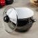 Metallic pan, 4 l, glass cover, induction, black color