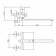 Bath mixer Fashun A52201, single -leaf, pour 320 mm, with shower, satin