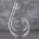 Glass decanter for wine, 1.4 liters