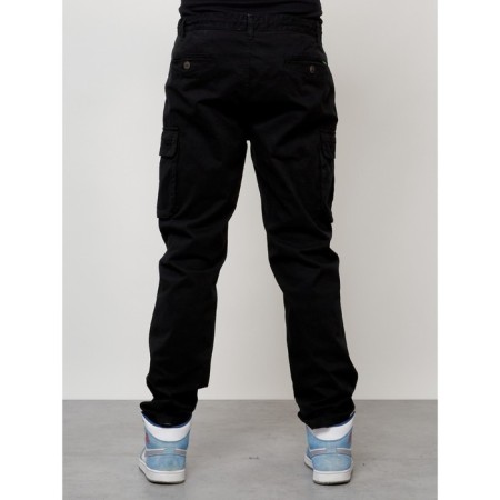 Cargo jeans male, size 48, black color-3